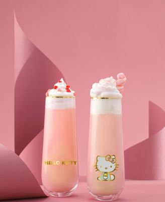 Hello Kitty Stay Gold Stemless Flutes, Set of 4