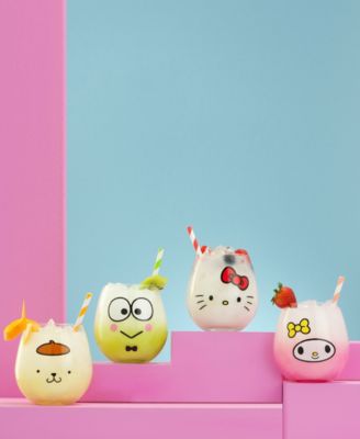 Hello Kitty and Friends Hello Sippy Stemless Drinking Glasses, Set of 4