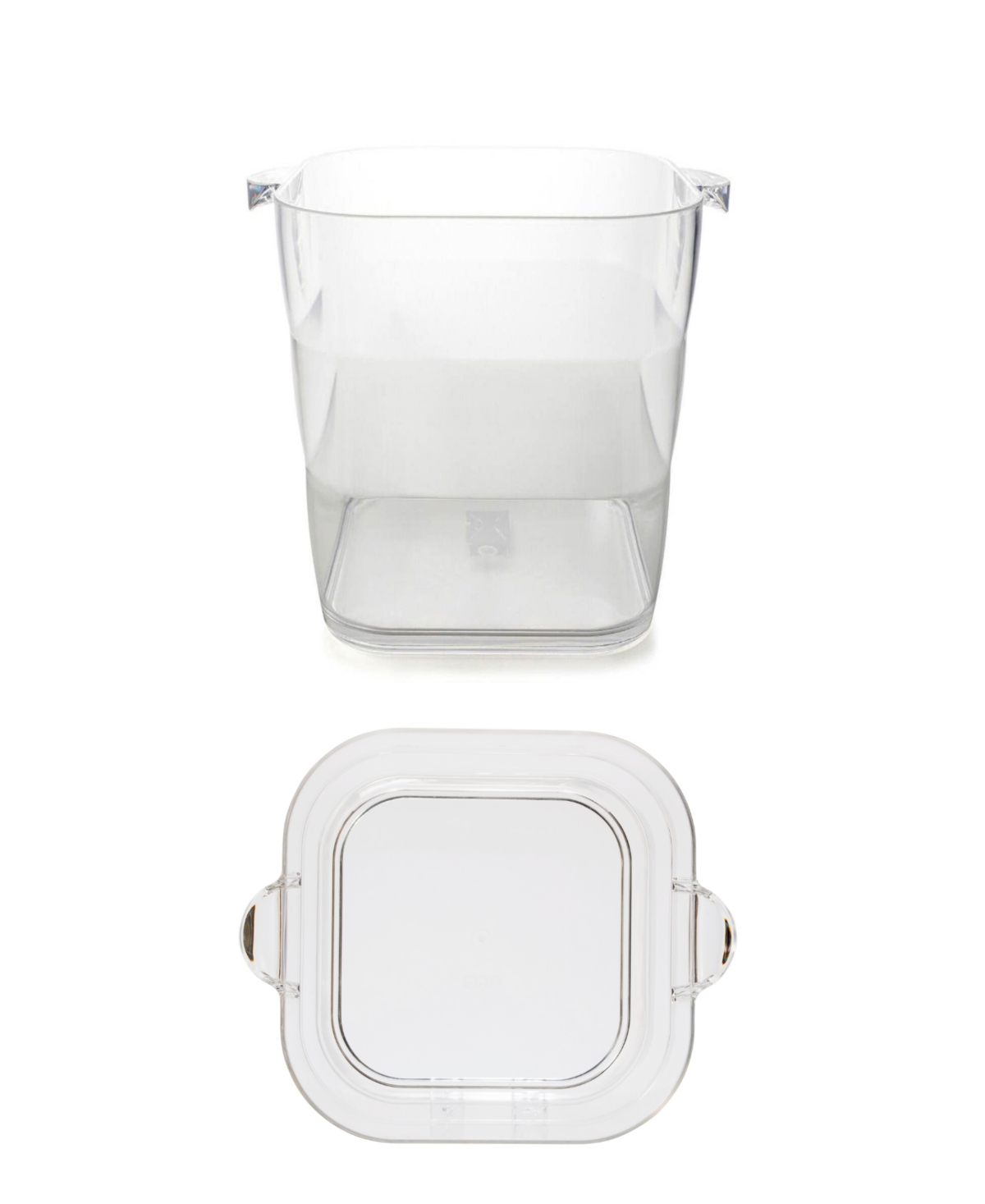 OGGI 8" X 8" X 9.75" ACRYLIC SQUARE ICE BUCKET 