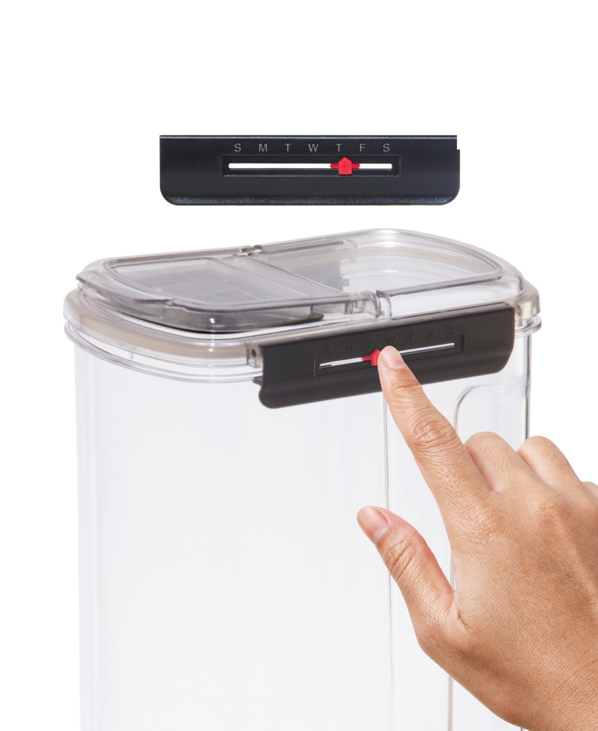 Shop Oggi Easi Grip 3.8lt Moisture Proof Storage Container In Clear