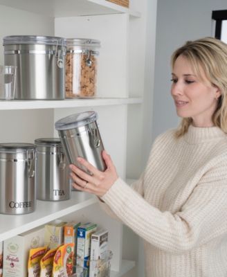 62 fl oz Stainless Steel Tea Canister