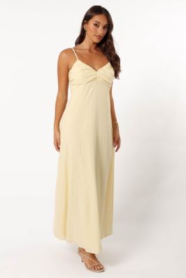 maxi dress with elbow sleeves ADDISON ELBOW SLEEVE MAXI, ABACO BLUE IN TURTLE AWE ENGINEERED MAXI DRESS