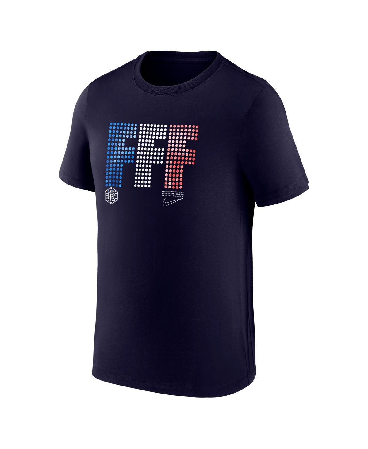 Nike Men'sFrance National Team Lights T-Shirt - Navy