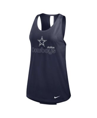 Women's Navy Dallas Cowboys Performance Tank Top