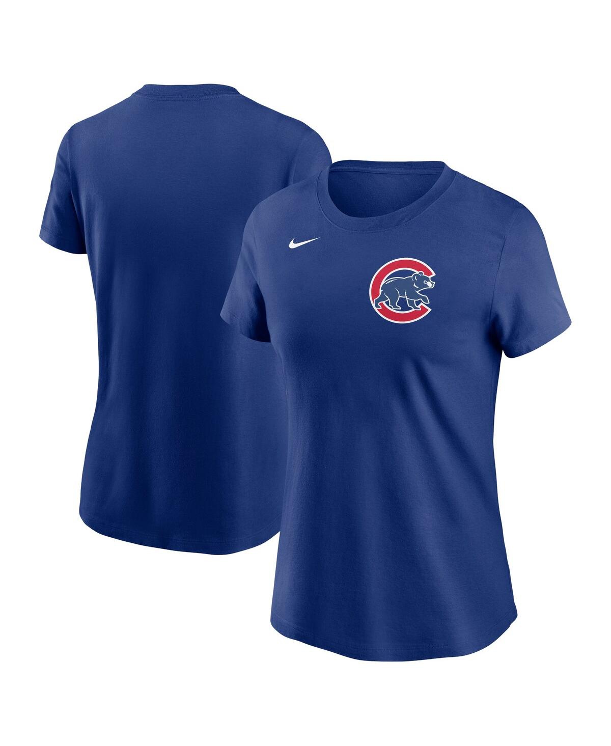 Nike Royal Chicago Cubs Wordmark T-shirt In Royal