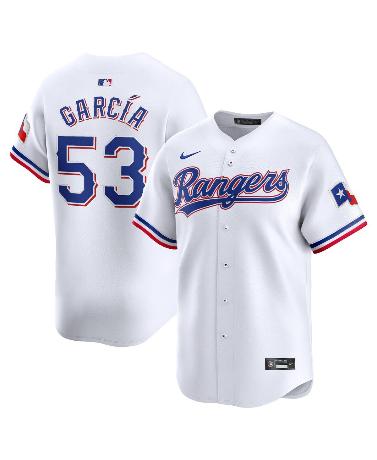 Nike Big Boys and Girls Adolis GarciaTexas Rangers Home Limited Player Jersey - White