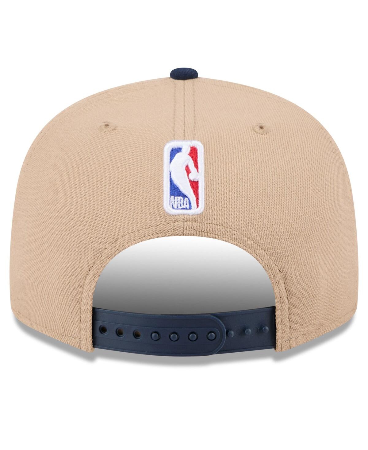 NEW ERA MEN'S TAN/NAVY NEW ORLEANS PELICANS 2024 NBA DRAFT 9FIFTY SNAPBACK HAT 
