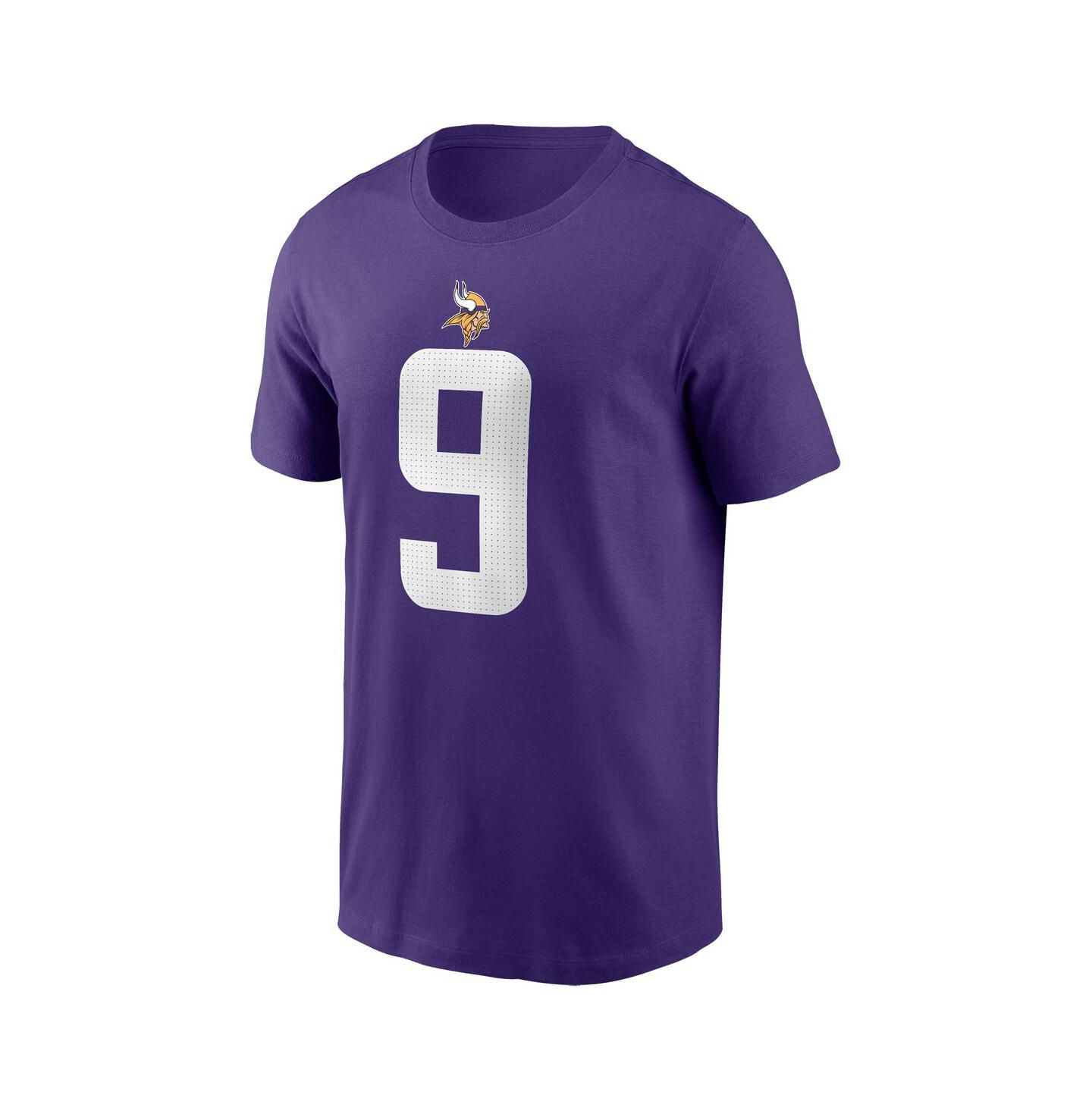 Мужская футболка Nike J.J. McCarthy Purple Minnesota Vikings 2024 NFL Draft First Round Pick Name & Number — фото 3