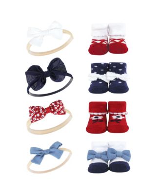 Girls 8Pc Headband and Socks Set