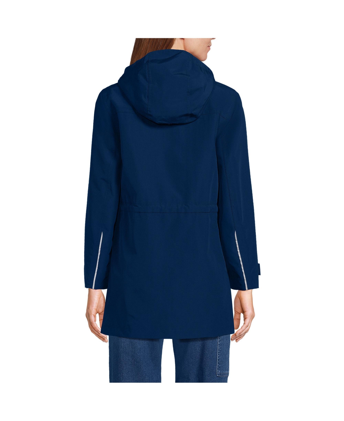 Lands' End Women's Tall Squall Hooded Waterproof Raincoat