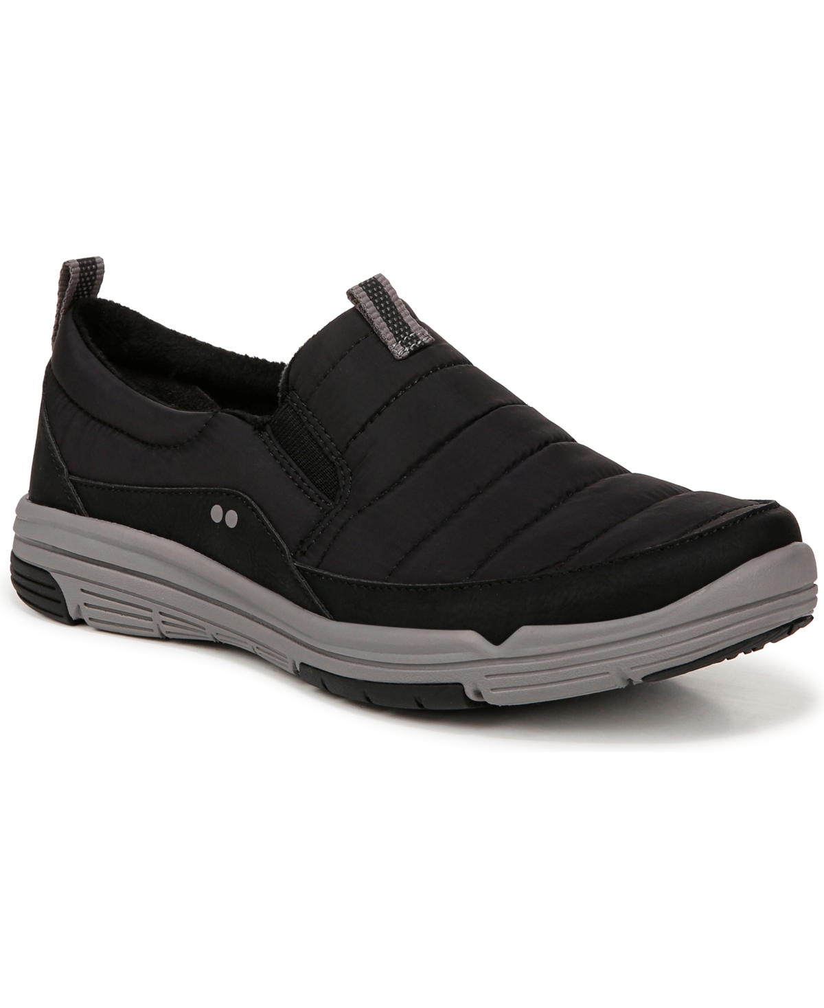 Ryka Women's Ava Water-resistant Slip On Sneakers In Black Fabric