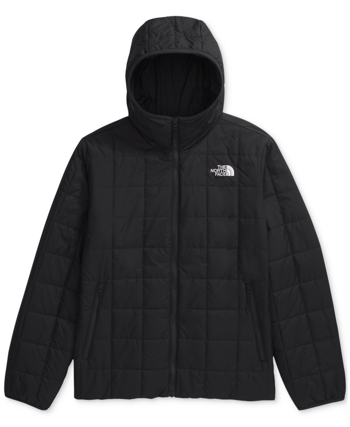 The North Face Men's Junction Zip-front Insulated Hoodie Jacket In Tnf Black