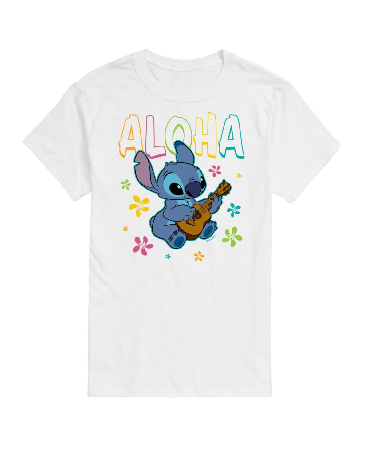 Airwaves Hybrid Apparel Lilo And Stitch Mens Short Sleeve Tee In Purple