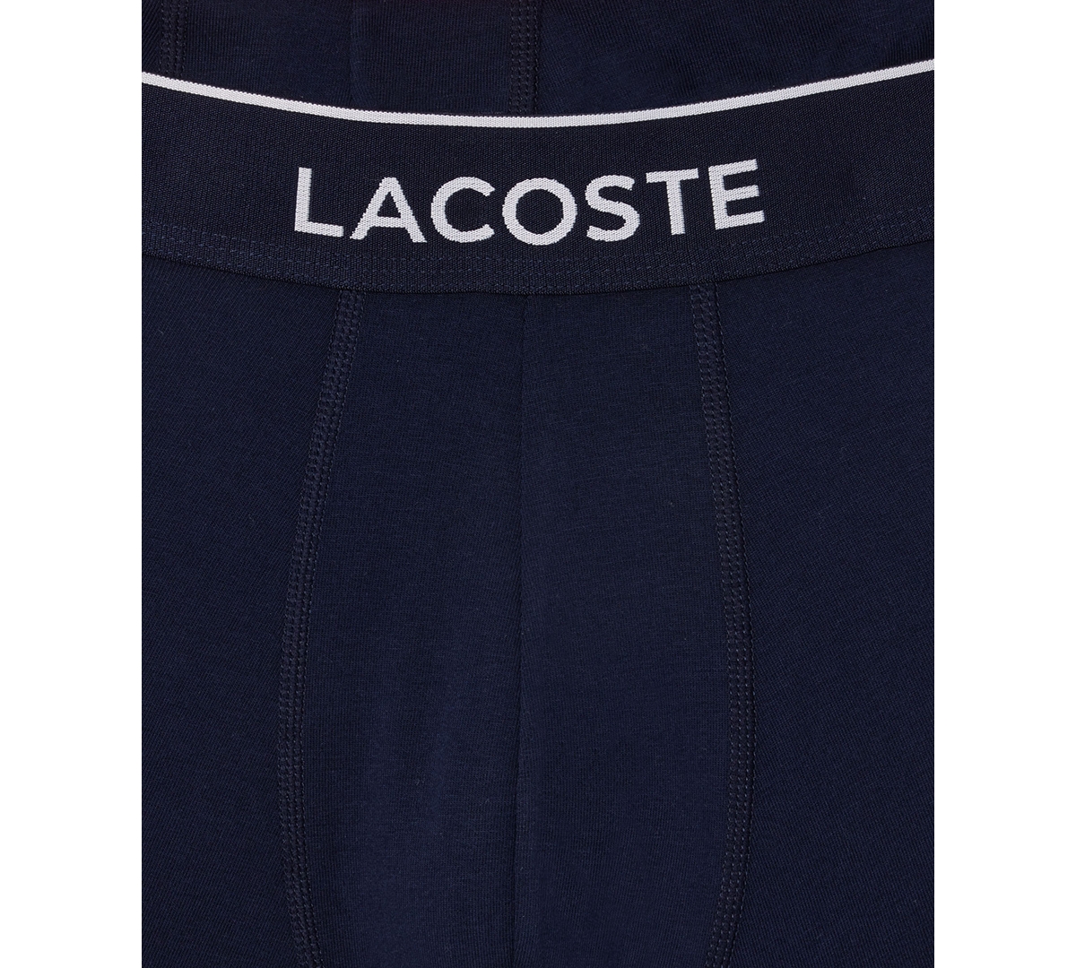 LACOSTE MEN'S 3-PACK REGULAR-FIT LOGO WAISTBAND TRUNK UNDERWEAR