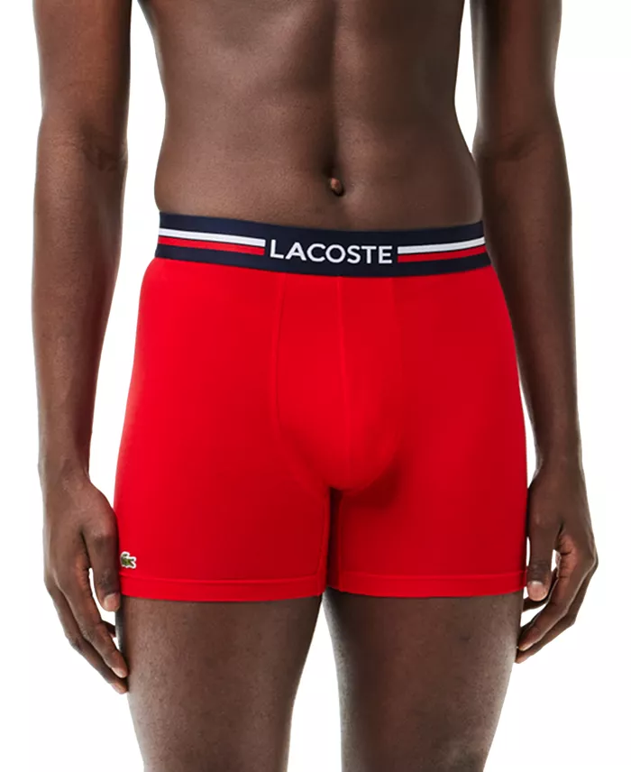 Men's Cotton Stretch French Flag Boxer Briefs, 3-Pack - thumbnail 2