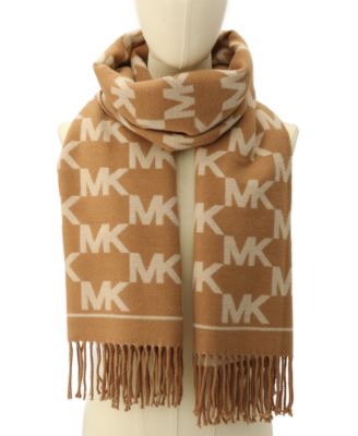 Women's Metallic Logo Wrap Scarf