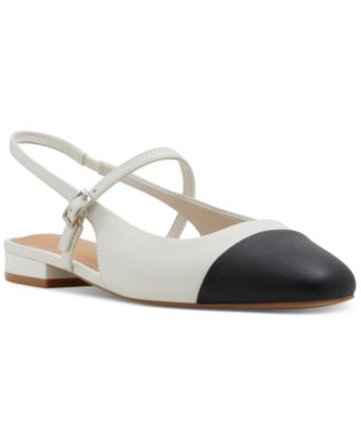 Frady Cap Toe Slingback Flats Gold