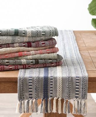 Braided Stripe Table Runner, 15x72 Inches