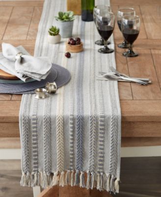Braided Stripe Table Runner, 15x72 Inches