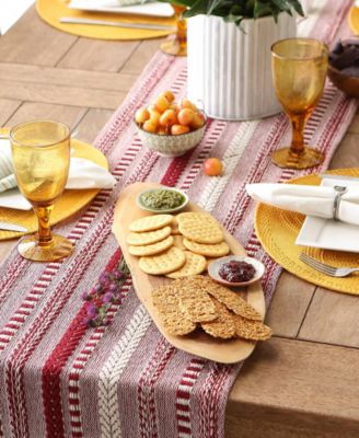 Braided Stripe Table Runner, 15x72 Inches