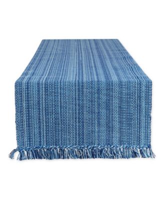 Variegated Fringe Table Runner, 13x72 Inches