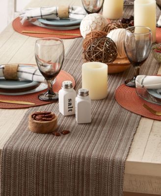 Variegated Fringe Table Runner, 13x72 Inches