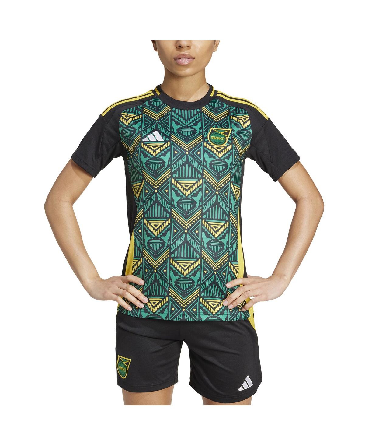 Adidas Women'sJamaica National Team 2024 Away Replica Jersey - Black