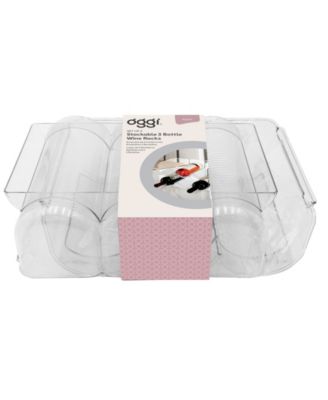 Set of 2 Stackable Bottle Racks