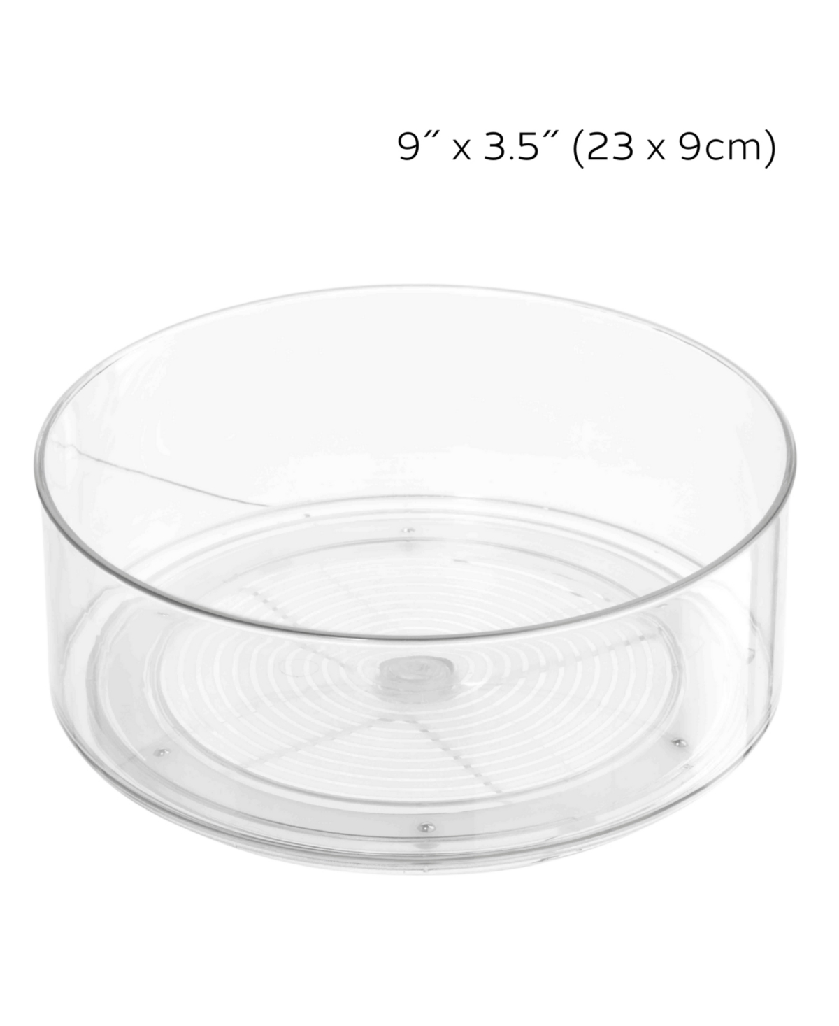 OGGI 9" HIGH WALL LAZY SUSAN ROTATING ORGANIZER FOR KITCHEN 
