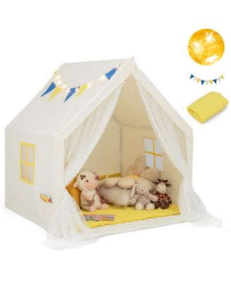 48 x 42 x 50 Inch Large Play Tent with Washable Cotton Mat Holiday Birthday Gift for Kids