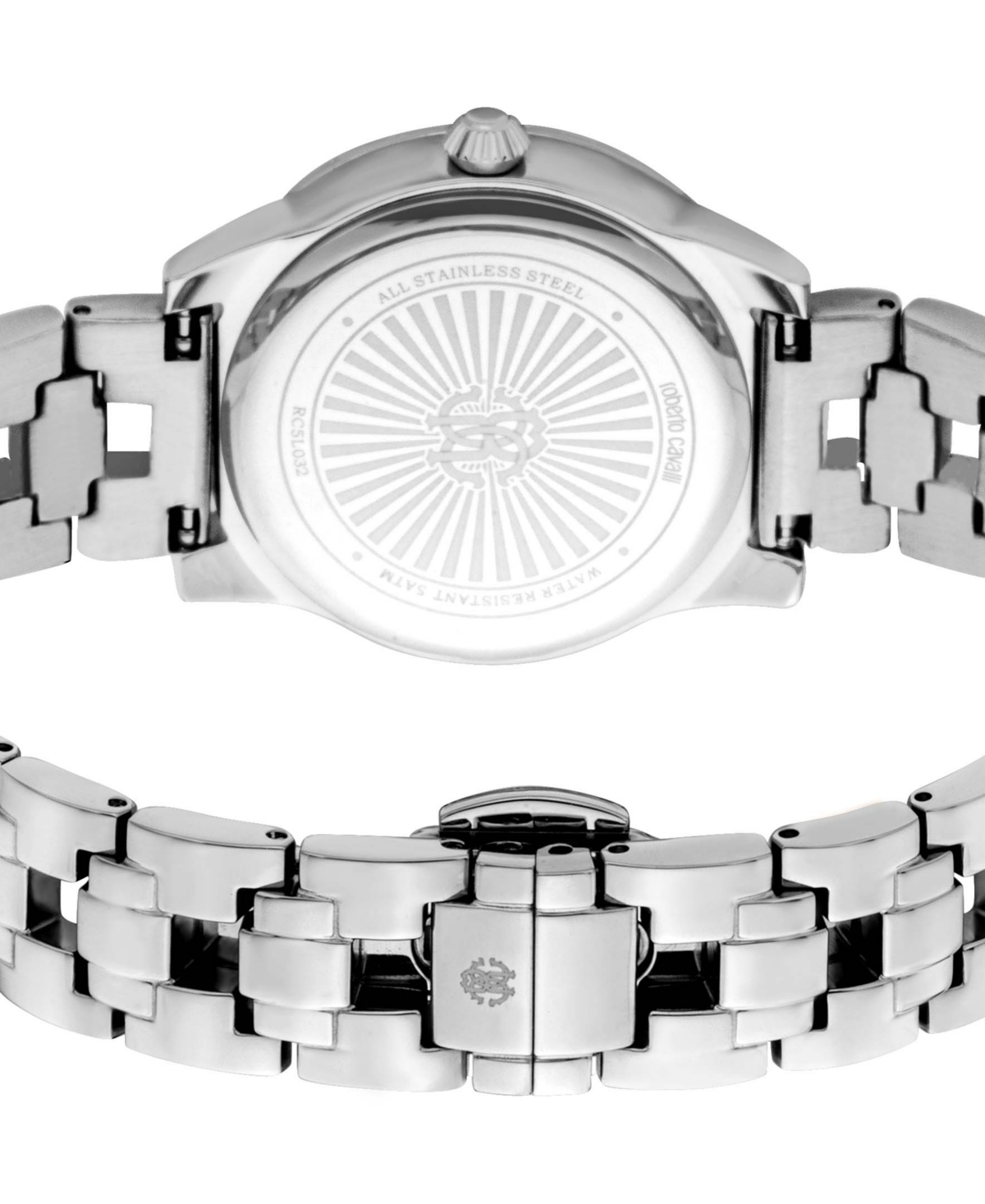 ROBERTO CAVALLI WOMEN'S QUARTZ SILVER-TONE STAINLESS STEEL WATCH 30MM 