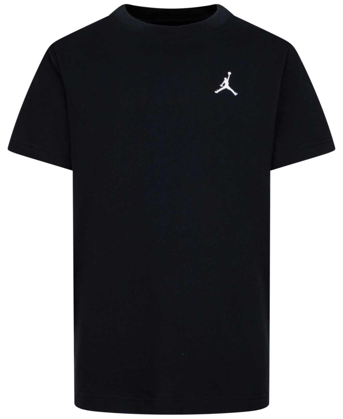 Jordan Jumpman Air Embroidered Tee - Big Kid In Black