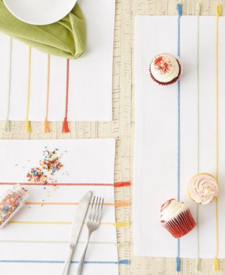 Stripe Tassel Placemat Set of 4