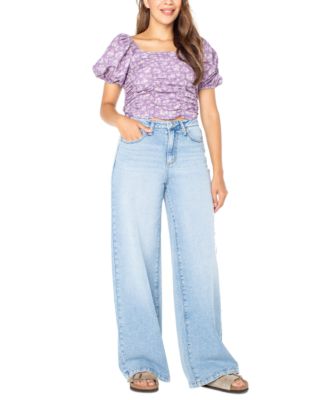 Celebrity Pink Juniors' Wide-Leg Jeans - Macy's