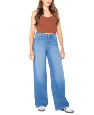 Celebrity Pink Juniors Mid Rise Wide Leg Jeans Macy s