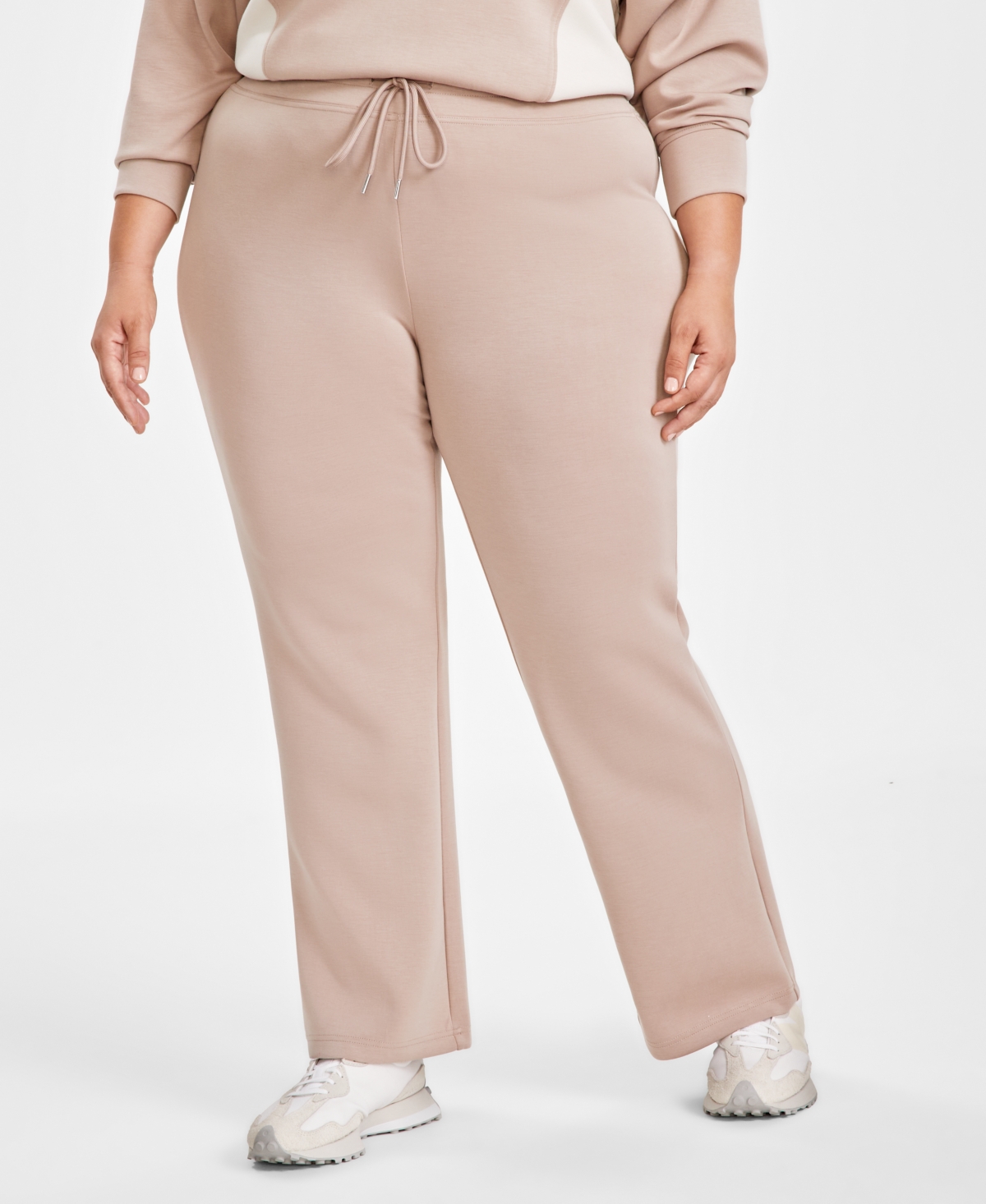 And Now This Trendy Plus Size Scuba Wide-Leg Pants, Created for Macy's