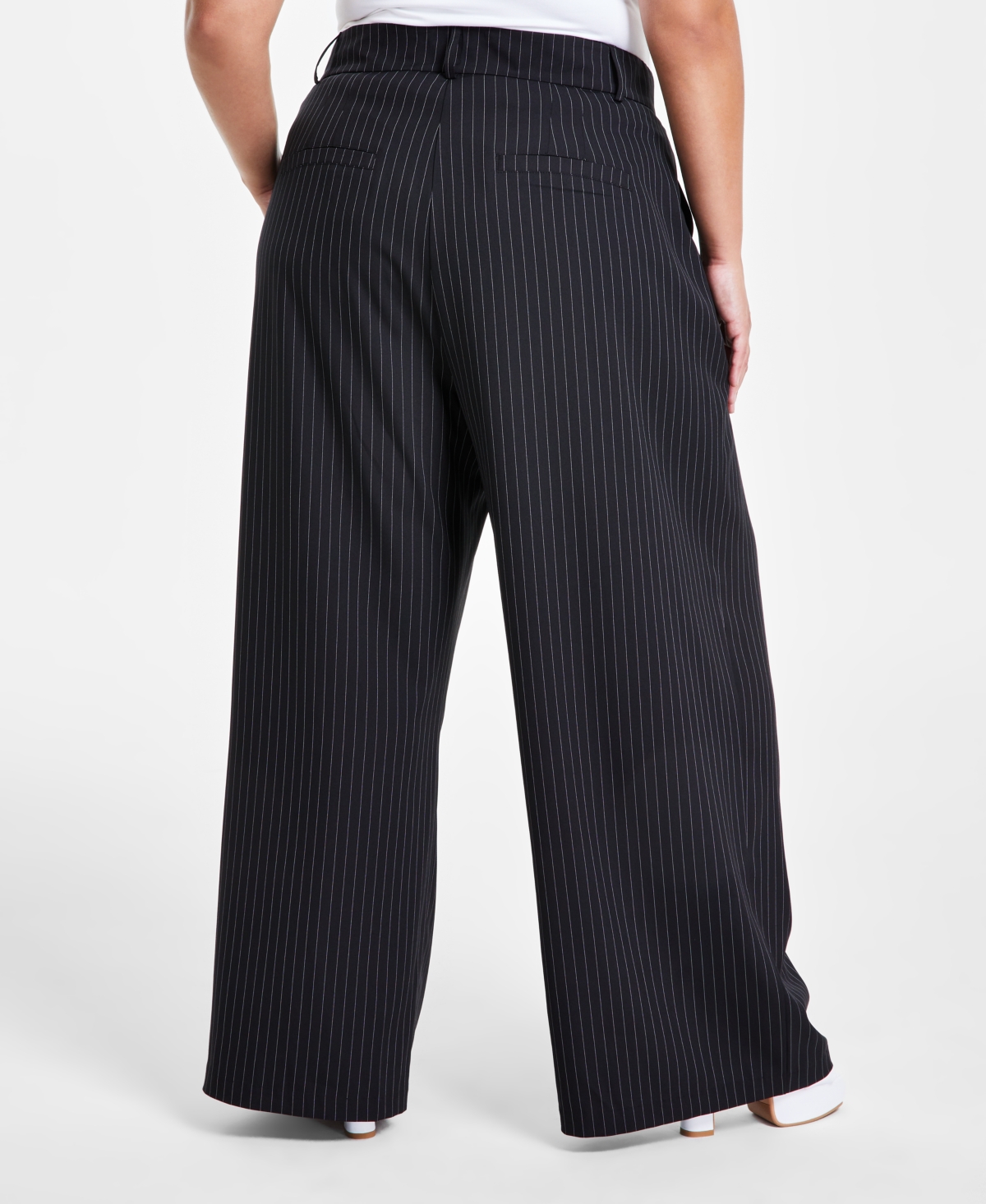 Bar Iii Trendy Plus Sized Wide-Leg Pants, Created for Macy's