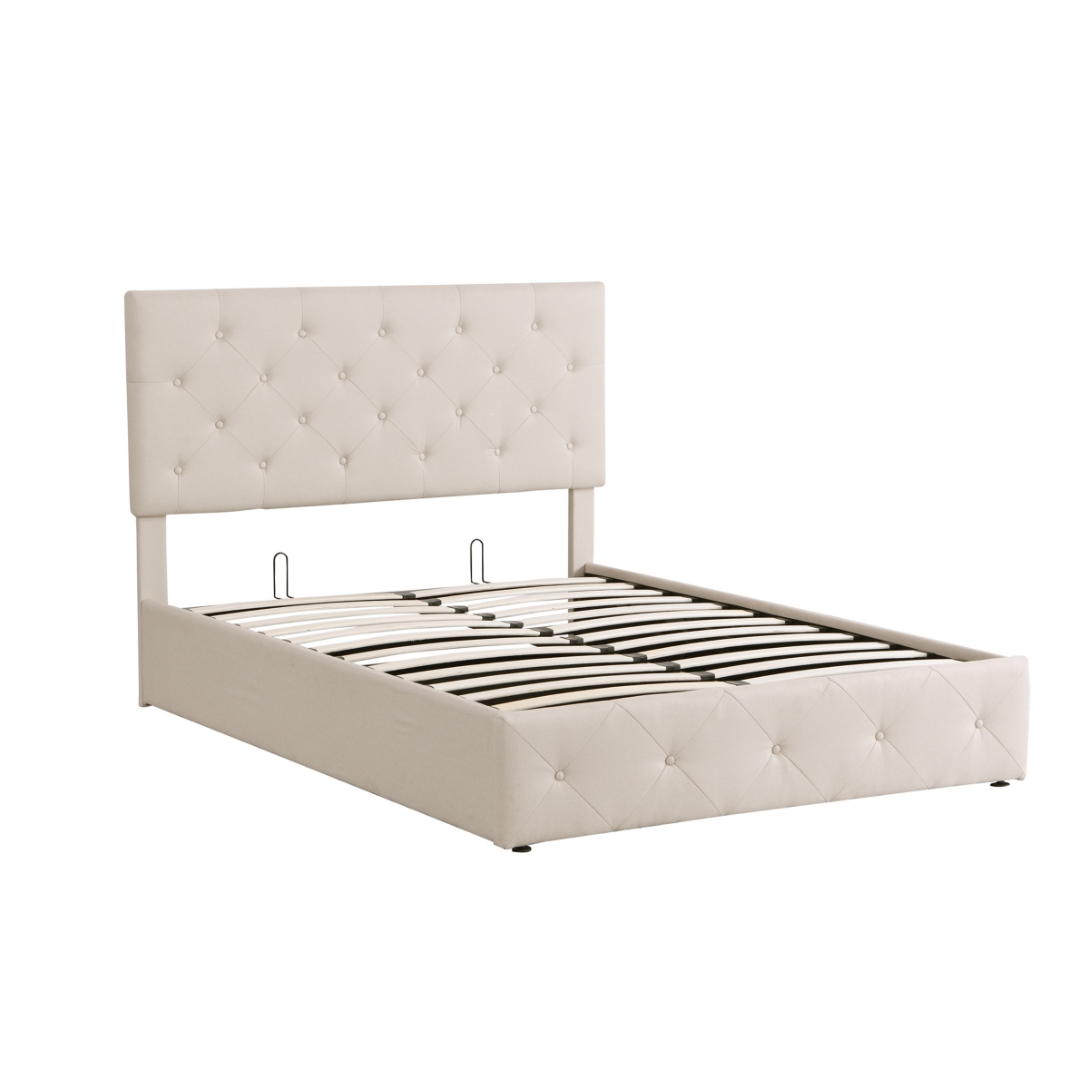 Streamdale Furniture Full Size Upholstered Platform Bed With A Hydraulic Storage System