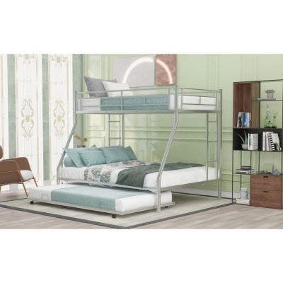 Streamdale Twin over Full Bunk Bed with Trundle and Ladders