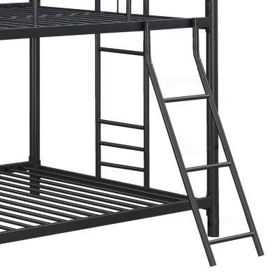 Triple Bunk Bed, Twin/Twin/Twin, Black