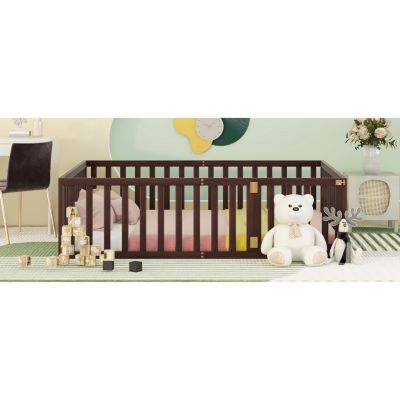 Streamdale Full Size Wood Daybed Frame With Fence