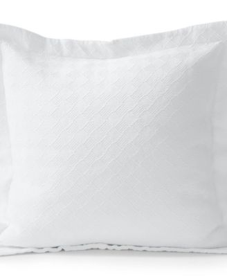 Basketweave Cotton Matelasse Pillow Sham
