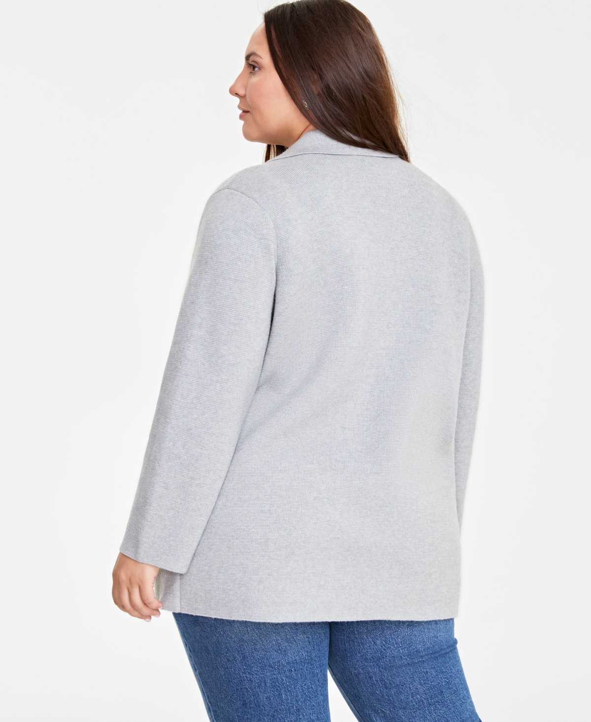 On 34th Plus Size Sweater Blazer, Created for Macy's