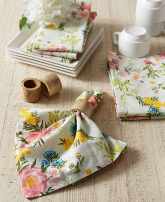 Spring Bouquet Printed Napkin, Set of 6