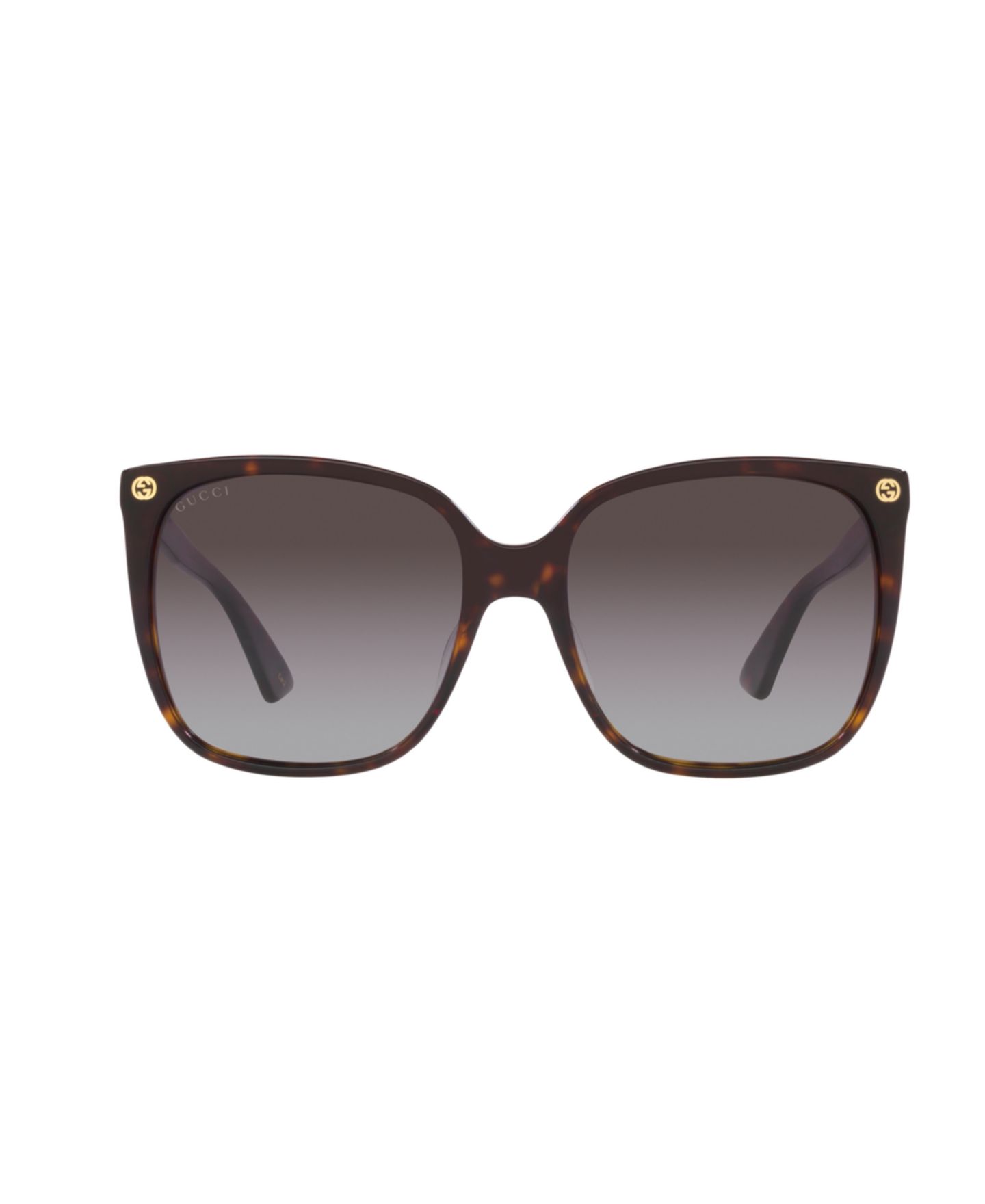 Женские солнцезащитные очки Gucci Sunglasses, GG0022S, цвет: Черепаховый — фото 11