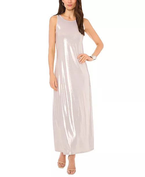 women's shine keyhole-back maxi dress