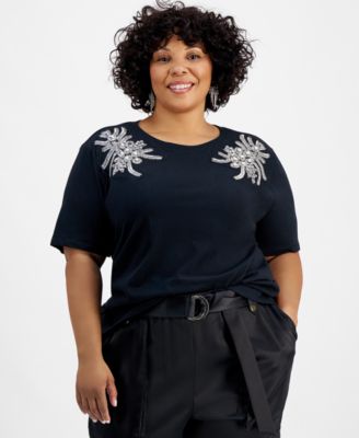 Macy's inc plus size tops on sale