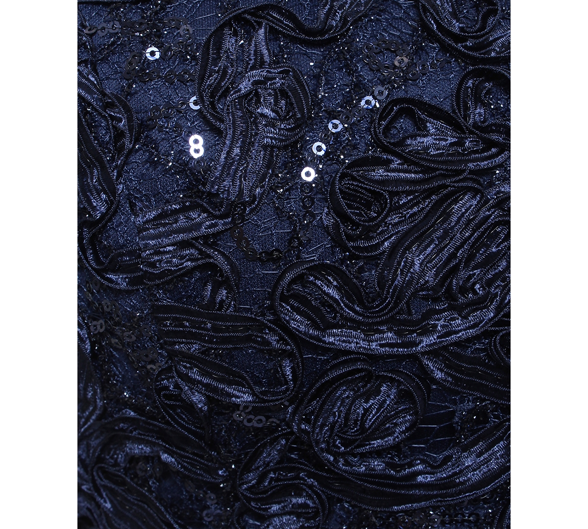 Alex Evenings Women's Embellished Puff-sleeve A-line Dress In Navy