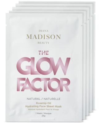 The Glow Factor Rosehip Seed Oil Hydrating Face Sheet Mask, 5-Pk.