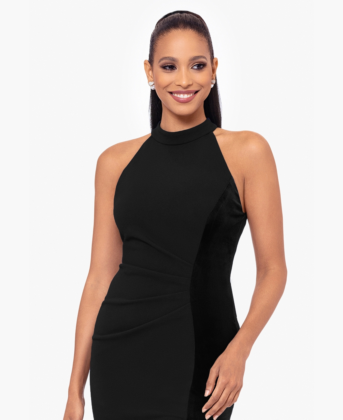 Betsy & Adam Women's Sleeveless Scuba Sheath Dress